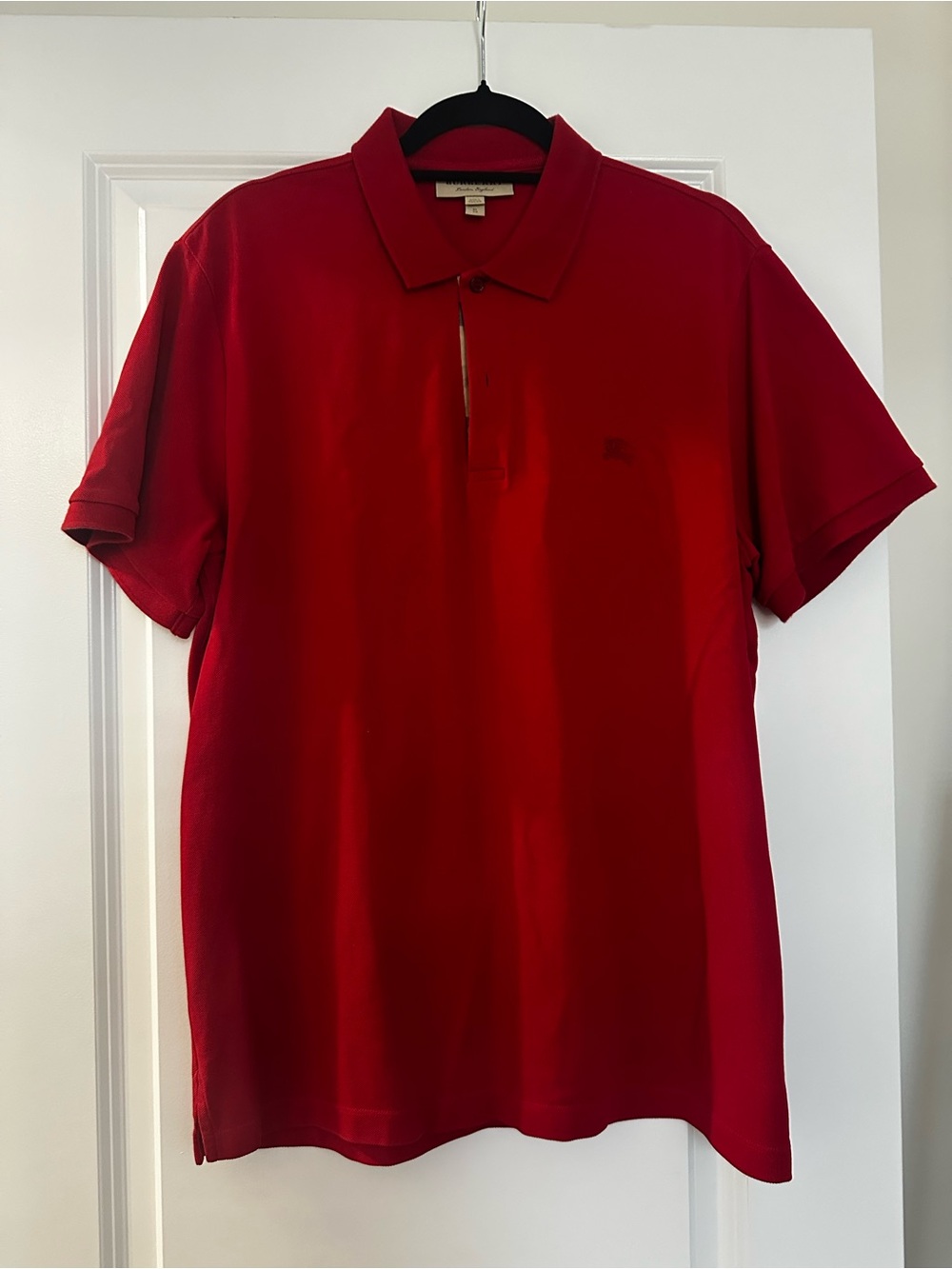 Burberry Red Short-Sleeve Polo